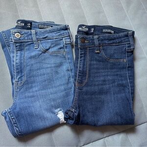 set of 2 Hollister Ultra High-Rise Jean Leggings 3R